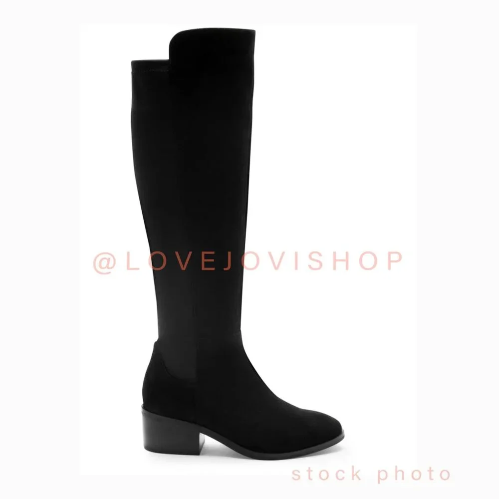 Boots | Blondo Black Suede Over-the-Knee Waterproof | Classic Minimalist Flats 9